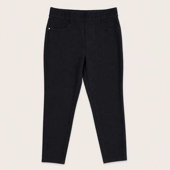 SPANX Pants - Spanx The Perfect Pant Slim Ankle Size M Black Ponte Pull On Trousers